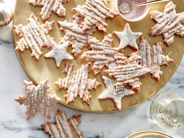 Iced whole-wheat sugar cookies