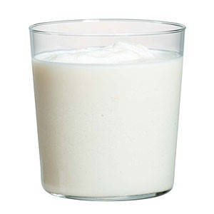 Icy vanilla-rum malted milkshake