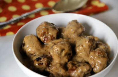Ikea's swedish meatballs with cream sauce