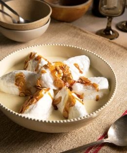 Île flotante et crème vanille
