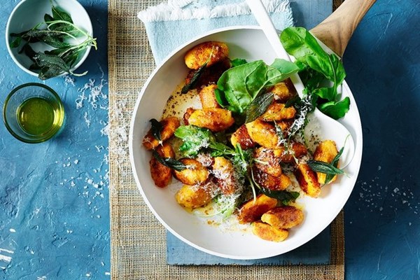 Impress-your-friends pasta: pumpkin gnocchi with sage