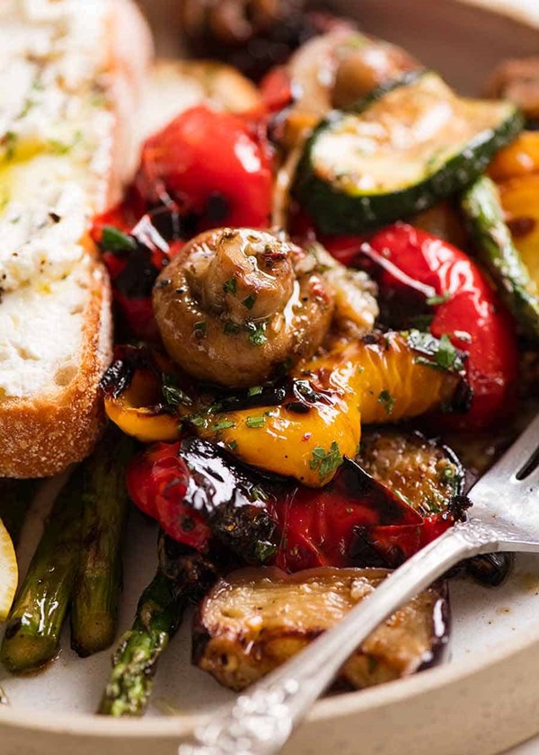 Incredible BBQ grilled vegetables 