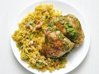 Indian chicken and cashew rice
