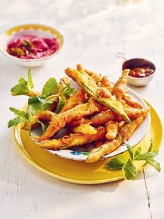 Indian courgette fries