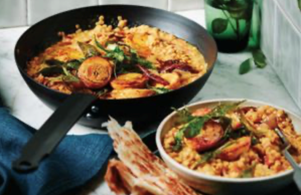 Indian egg and lentil curry