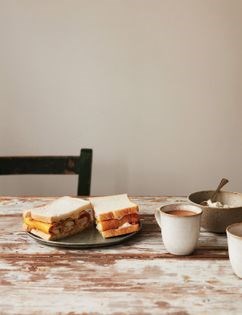 Indian fish finger sandwich