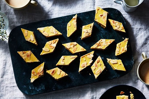 Indian fudge (Besan barfi)