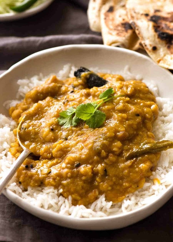 Indian lentil curry (Dal tadka)