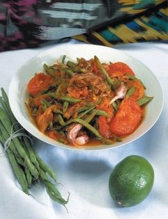 Indian okra braise