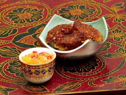 Indian red lentil falafel (Vadas)