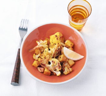 Indian spiced cauliflower and potatoes
