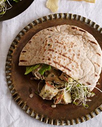 Indian-spiced chicken salad sandwiches