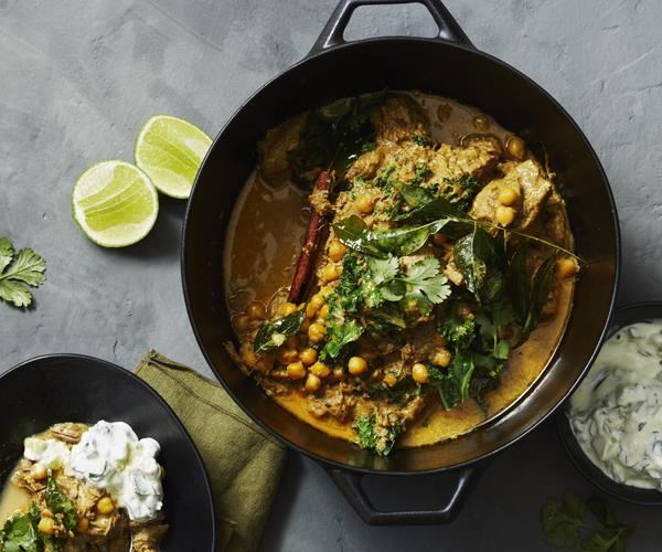 Indian-spiced lamb & chickpea curry