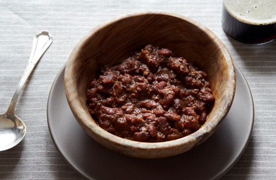 Indian spiced lamb chili
