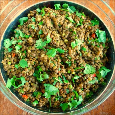 Indian spiced lentils