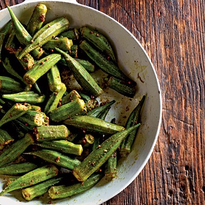 Indian-spiced okra
