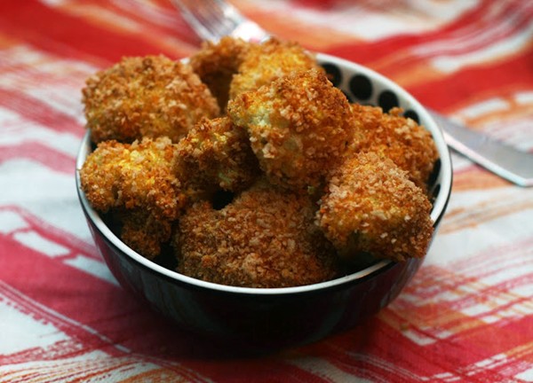 Indian spiced "popcorn" cauliflower