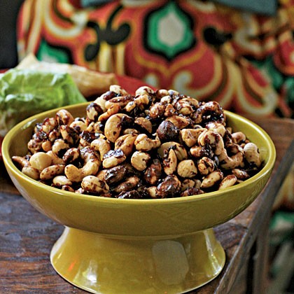Indian-spiced roasted nuts