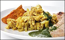 Indian spiced scrambled eggs
