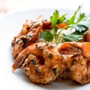 Indian spiced shrimp [Raghavan Iyer]