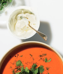 Indian-style tomato-ginger soup