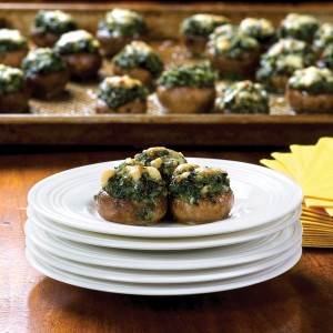Indispensable mushrooms with greens
