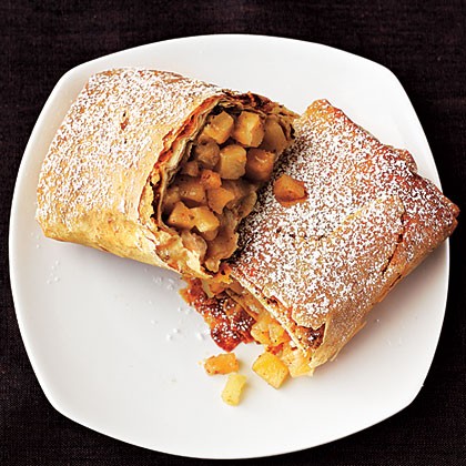 Individual apple strudels