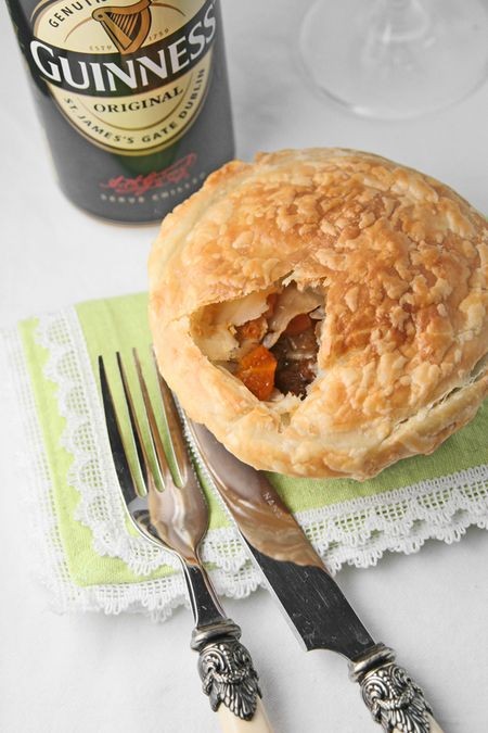 Individual beef & Guinness pot pies