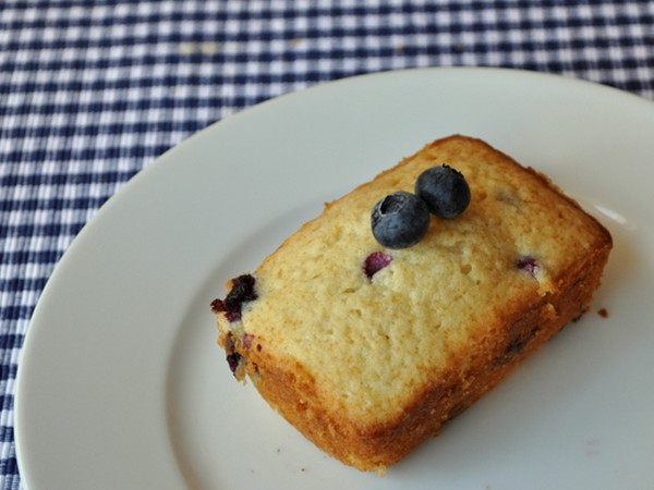 Individual blueberry buttermilk loaves