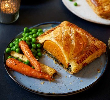 Individual butternut squash Wellingtons