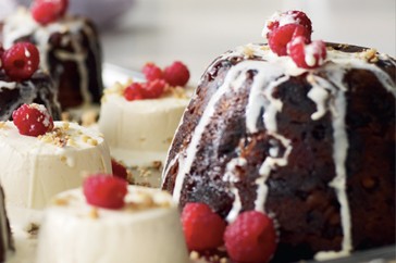 Individual Christmas puddings