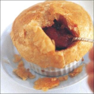 Individual deep-dish berry pies