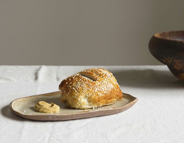 Individual lamb Wellingtons with braised fennel