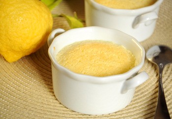 Individual lemon pudding cakes