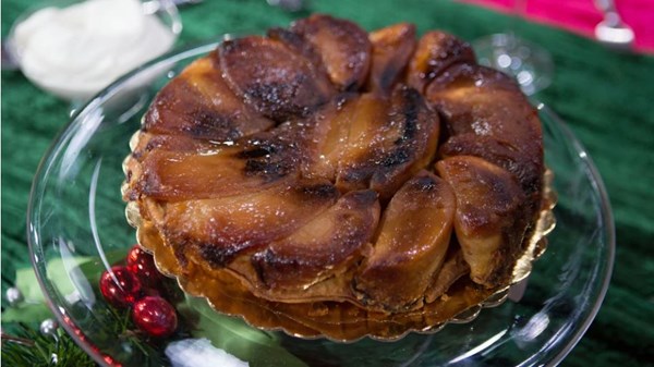 Individual maple apple Tatins