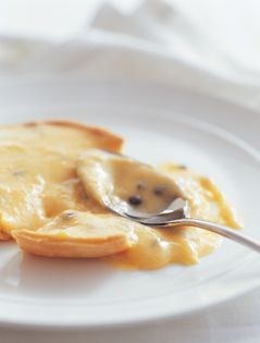 Individual passionfruit curd tarts