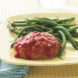 Individual salsa meat loaves