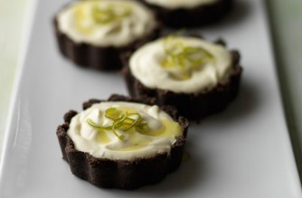 Individual zesty lime tarts