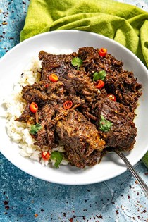Indonesian beef stew (Beef rendang)