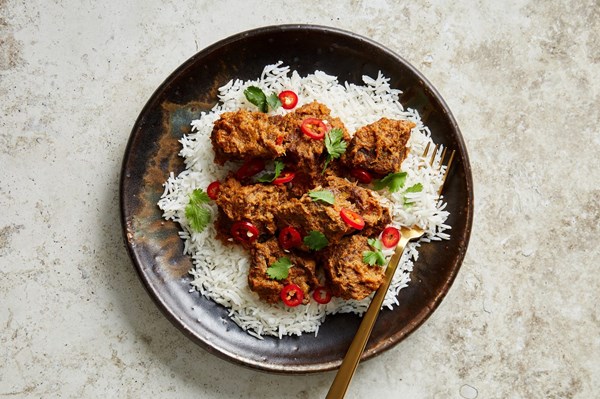 Indonesian coconut-curry beef