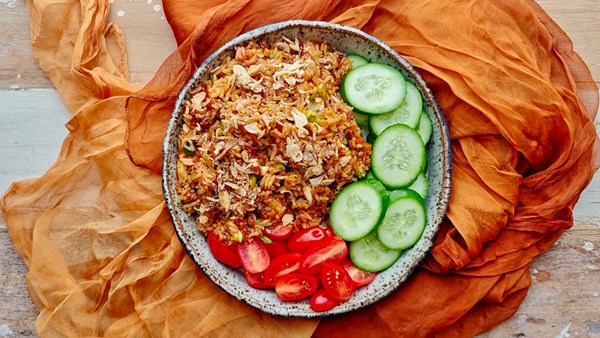 Indonesian fried rice (Nasi goreng)