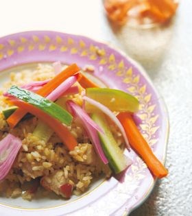 Indonesian fried rice (Nasi goreng)