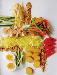 Indonesian peanut salad (Gado gado)