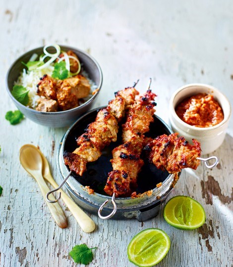 Indonesian pork satay