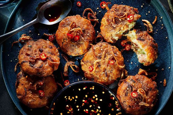 Indonesian potato fritters (Perkedel kentang)