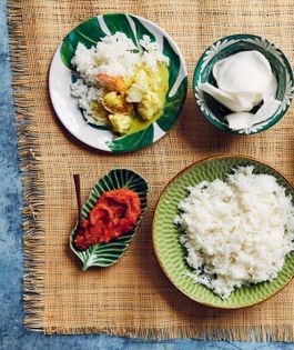 Indonesian seafood gulai (Gulai ikan)