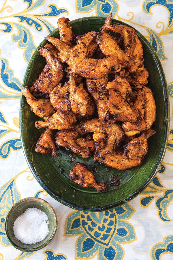 Indonesian-style chicken wings (Ayam goreng kuning)