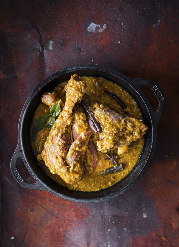 Indonesian-style coconut and lamb shank curry