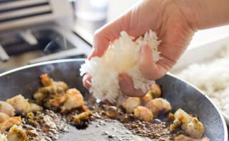 Indonesian-style fried rice (Nasi goreng)