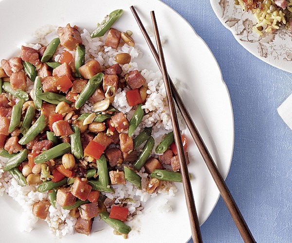 Indonesian-style ham stir-fry
